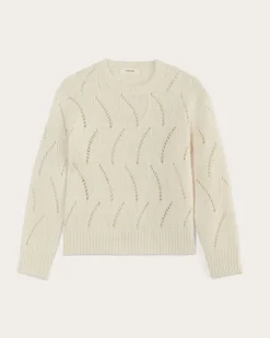 Everlane Sweaters|Crew Sweaters*The Pointelle Sweater in Cloud