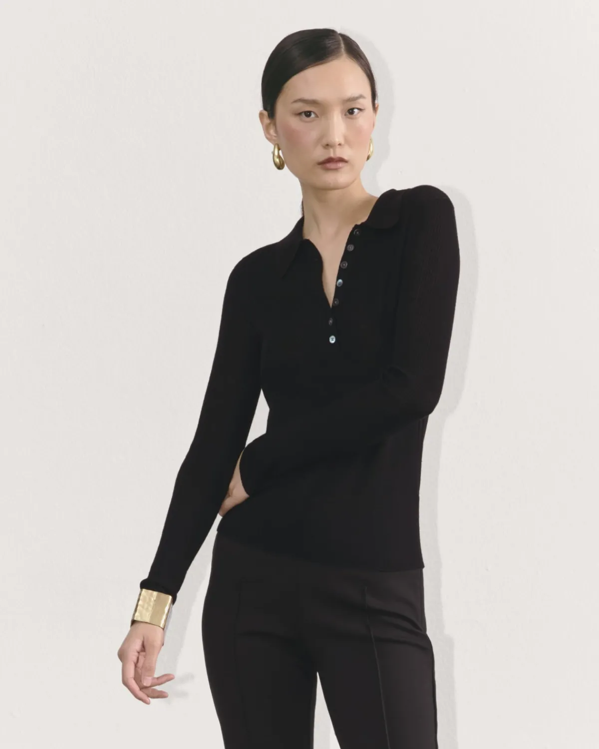 Everlane Sweaters*The Polo in Ultrasoft Merino