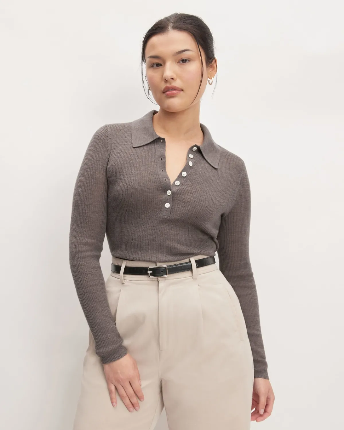 Everlane Sweaters*The Polo in Ultrasoft Merino