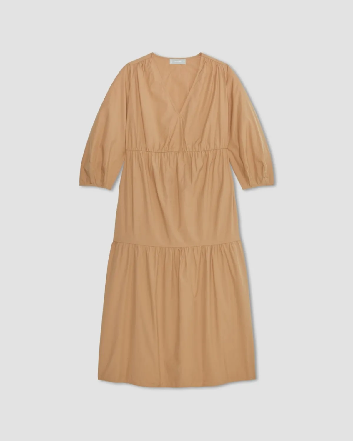 Everlane Dresses*The Poplin Tiered Dress Caramel