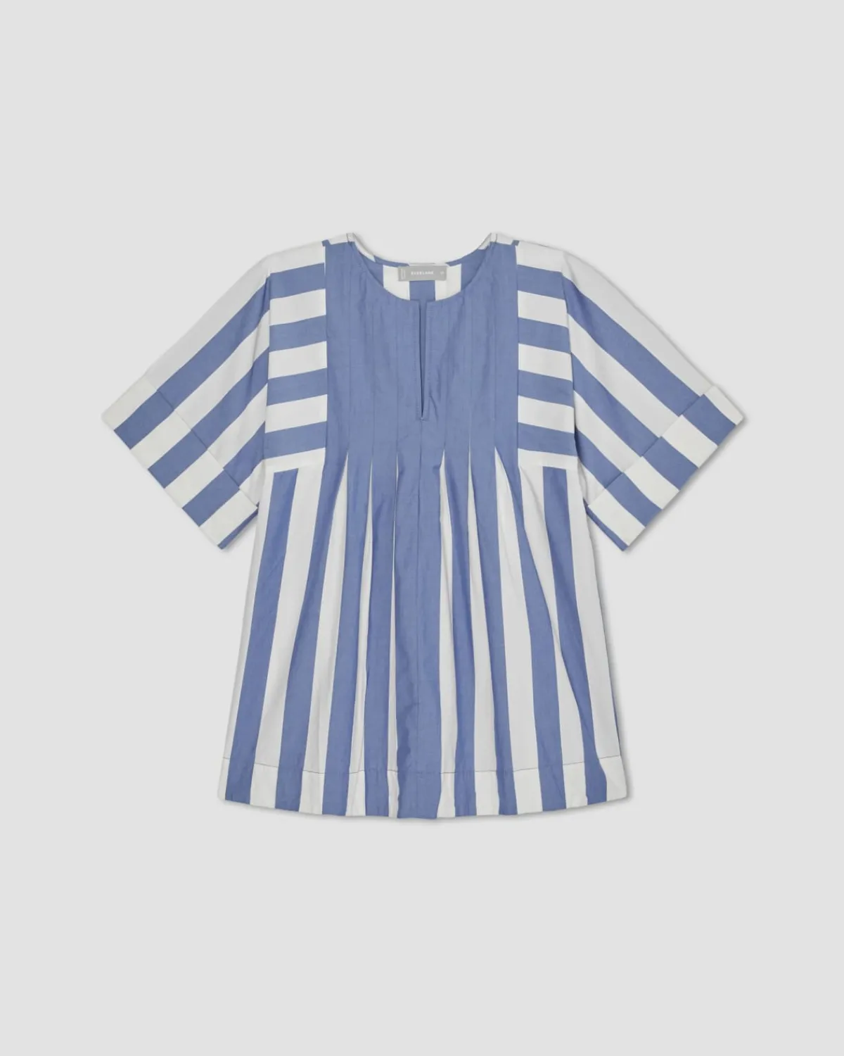 Everlane Tops*The Poplin Tunic Mazarine Blue / Bone
