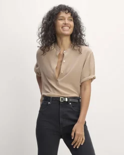 Everlane Tops*The Popover Top in Washable Silk