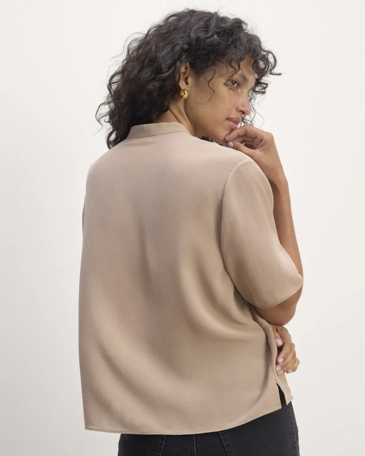 Everlane Tops*The Popover Top in Washable Silk
