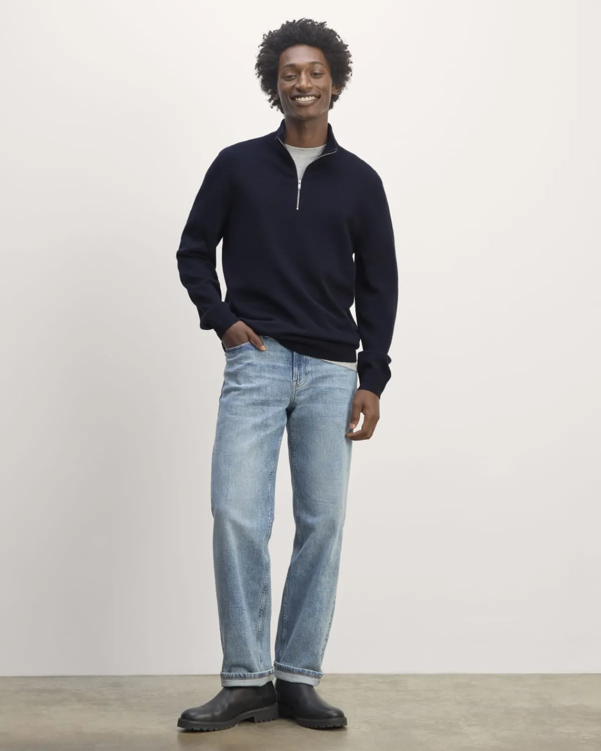 Everlane Sweaters|Turtleneck Sweaters*The Quarter-Zip in Cashmere