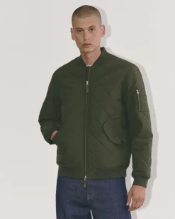 Everlane Jackets & Coats|Shirts*The Quilted Bomber Toasted Coconut