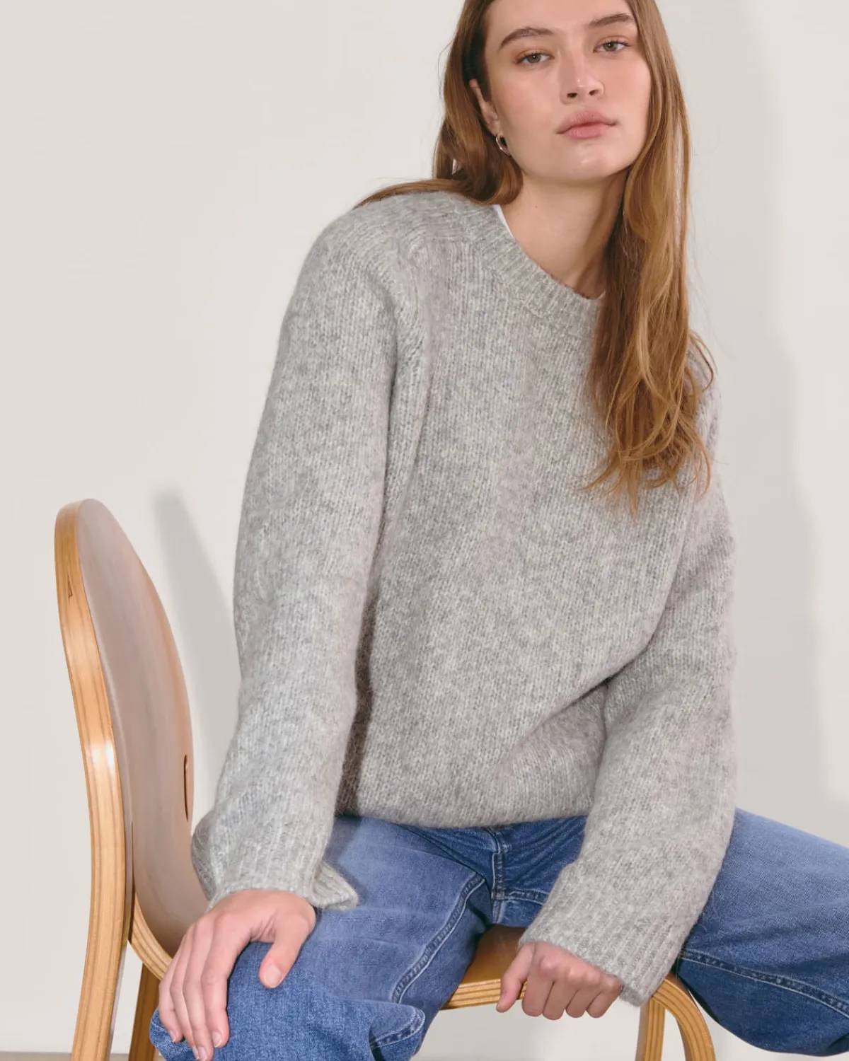 Everlane Sweaters|Crew Sweaters*The Relaxed Crew in Cloud