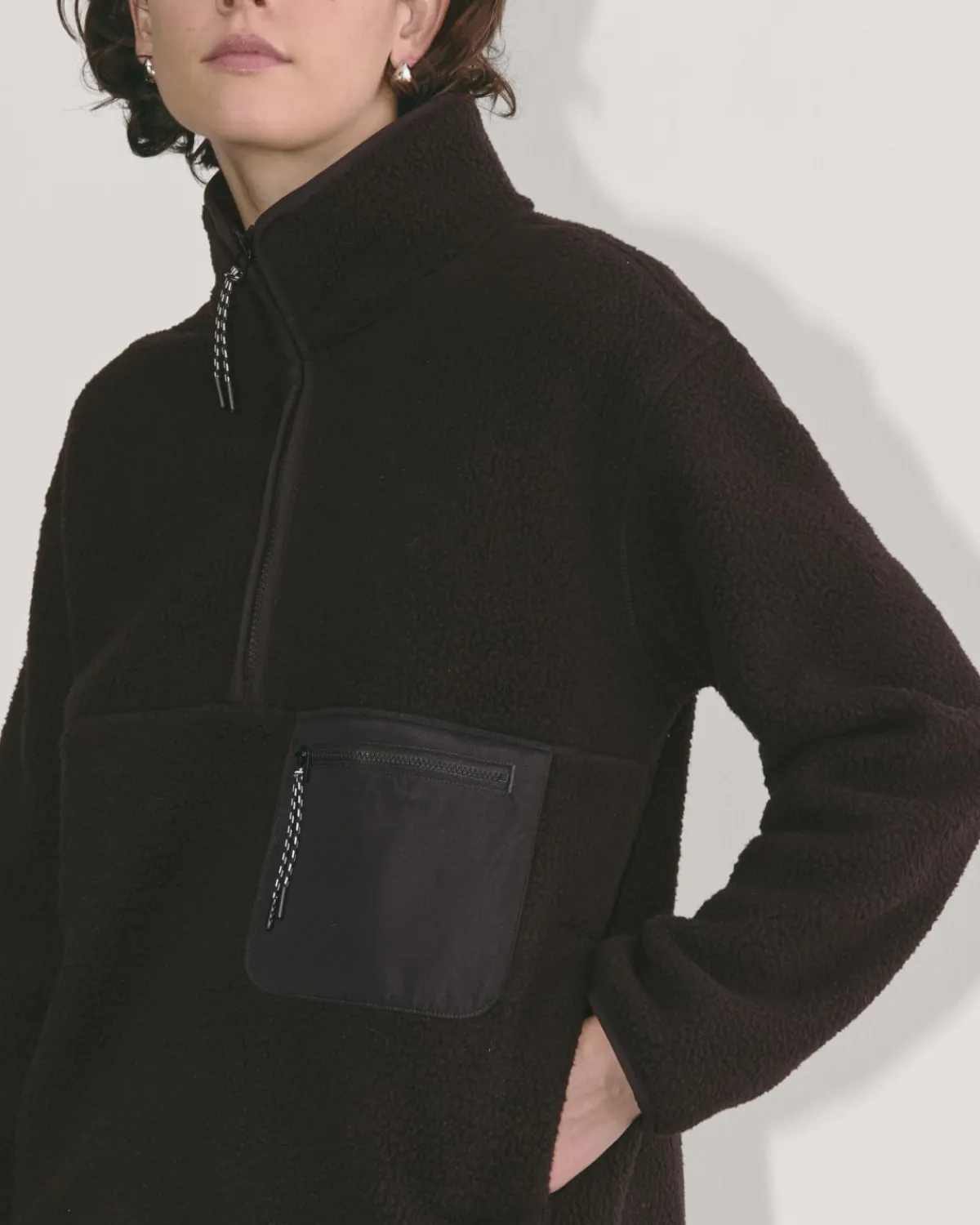 Everlane Loungewear*The ReNew Fleece Oversized Half-Zip