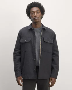 Everlane Jackets & Coats|Shirts*The ReNew Fleece-Lined Heavyweight Overshirt Deep Navy