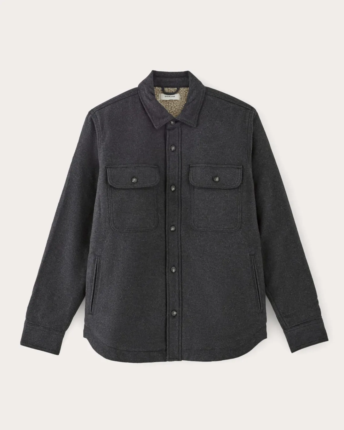 Everlane Jackets & Coats|Shirts*The ReNew Fleece-Lined Heavyweight Overshirt Deep Navy