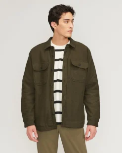 Everlane Jackets & Coats|Shirts*The ReNew Fleece-Lined Heavyweight Overshirt Deep Navy