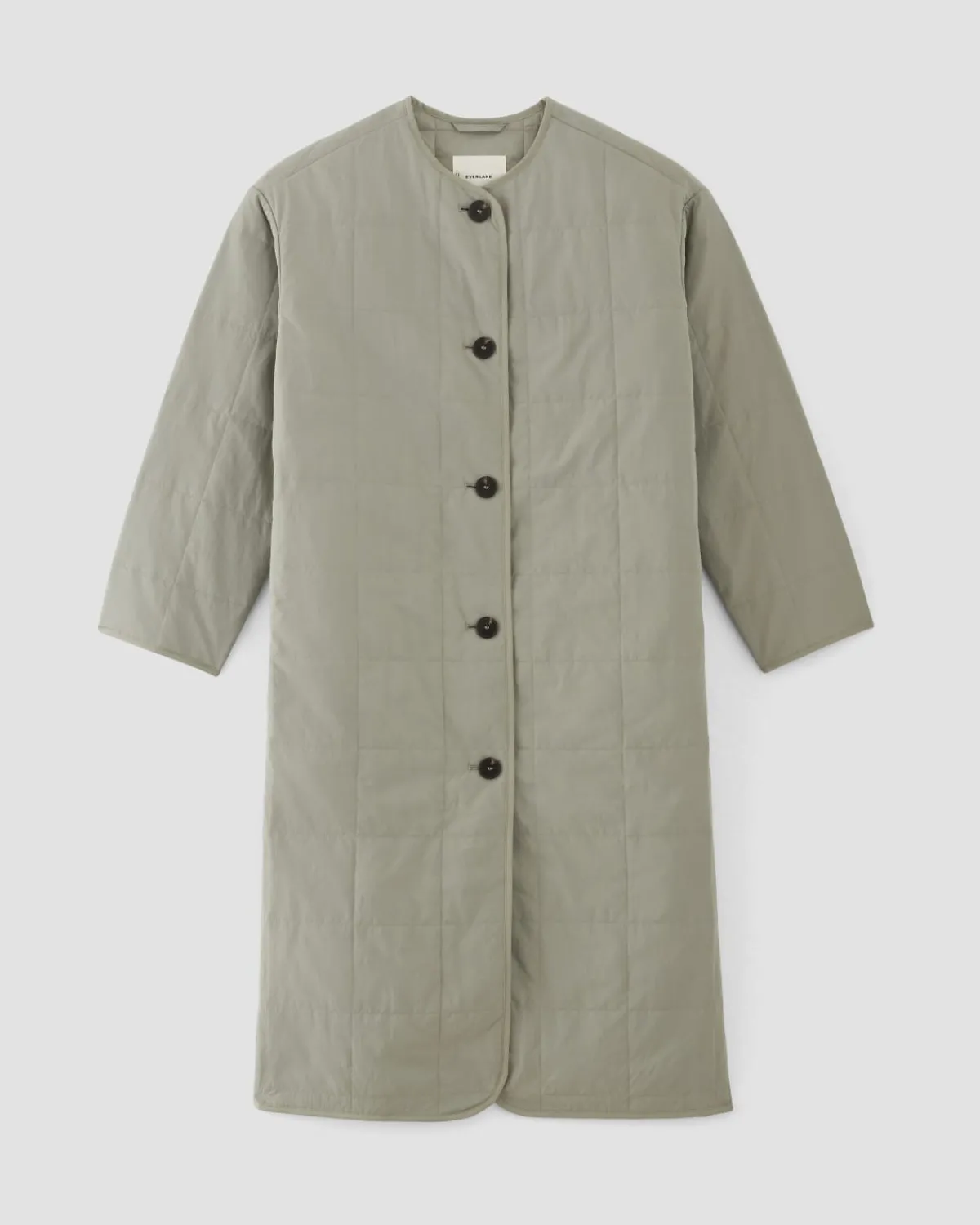Everlane Jackets & Coats|Puffers & Quilted Jackets*The ReNew Quilted Long Liner Sage Green