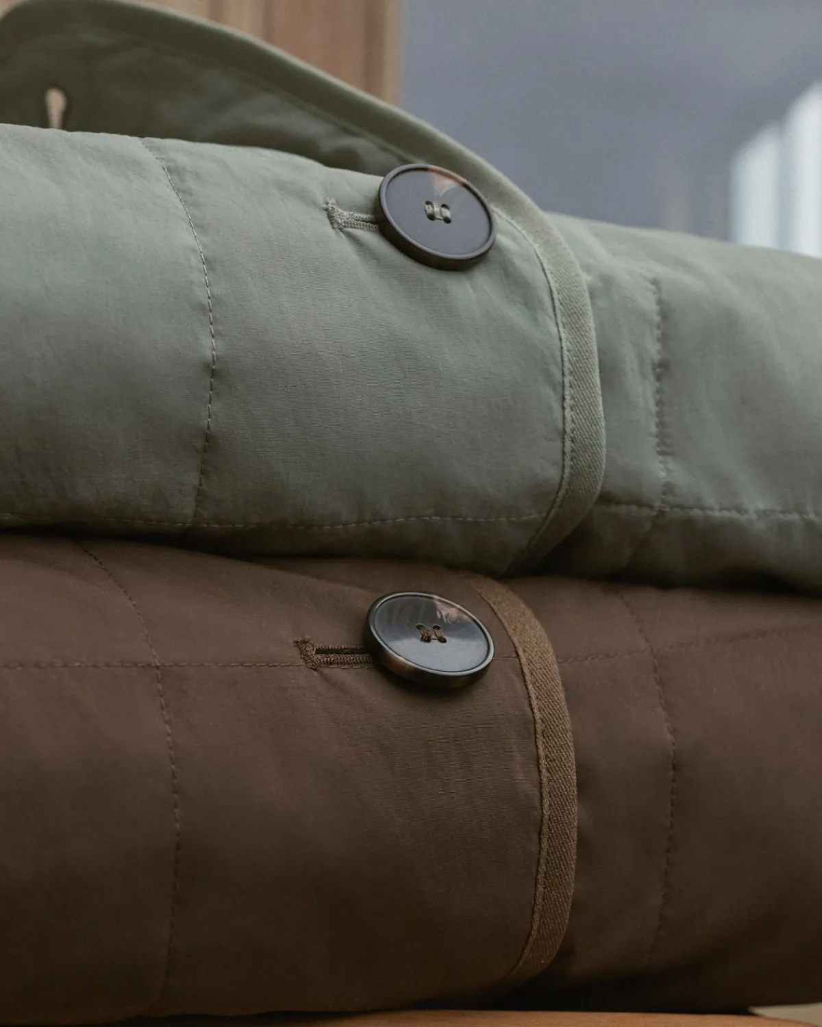 Everlane Jackets & Coats|Puffers & Quilted Jackets*The ReNew Quilted Long Liner Sage Green