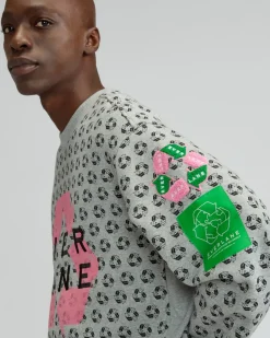 Everlane Shirts|Long Sleeve Shirts*The ReTrack Crewneck Sweatshirt Earth Day Grey Multi