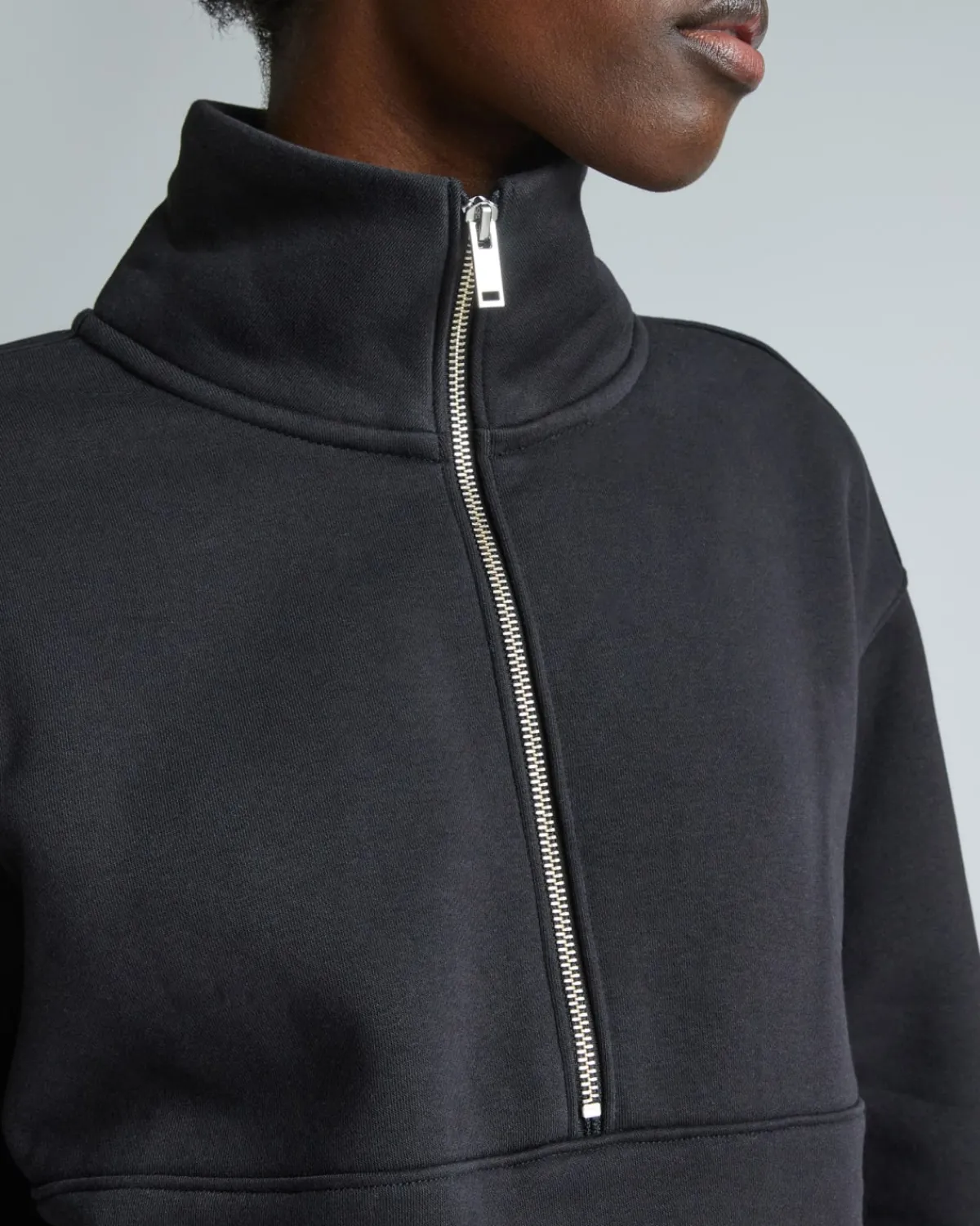 Everlane Loungewear*The ReTrack Half-Zip Sweatshirt Black