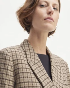 Everlane Jackets & Coats|Blazers*The ReWool® Double-Breasted Blazer Beige Houndstooth
