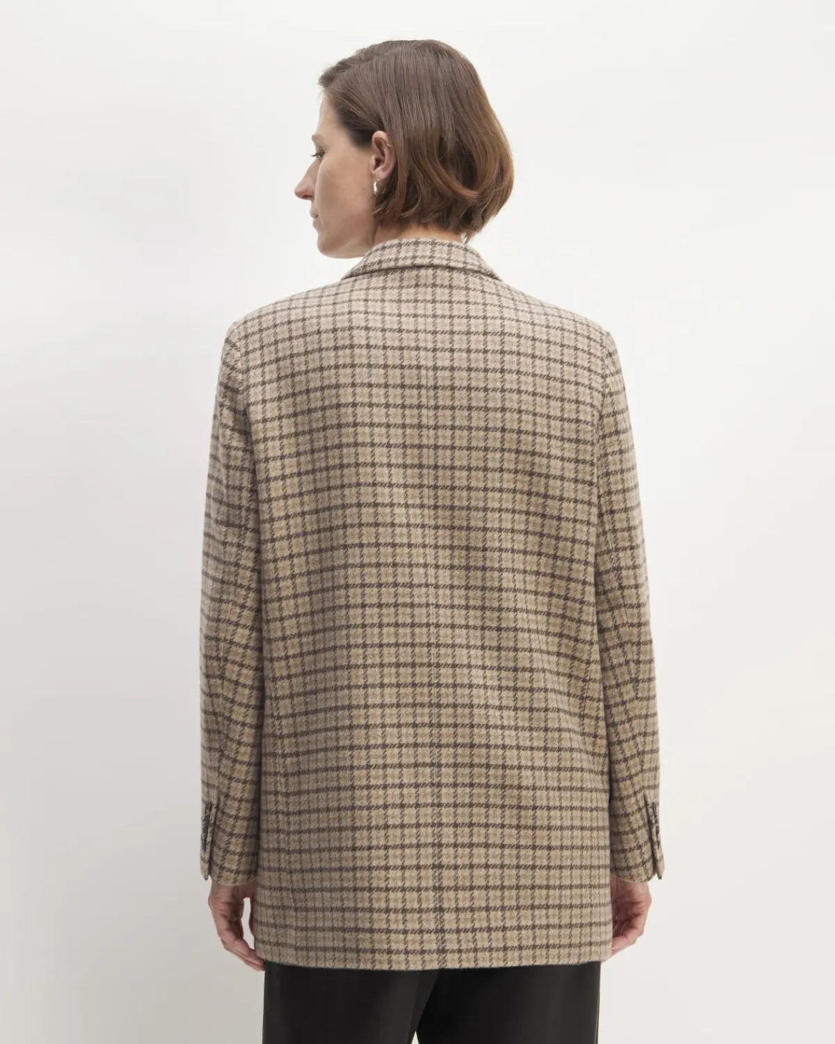 Everlane Jackets & Coats|Blazers*The ReWool® Double-Breasted Blazer Beige Houndstooth