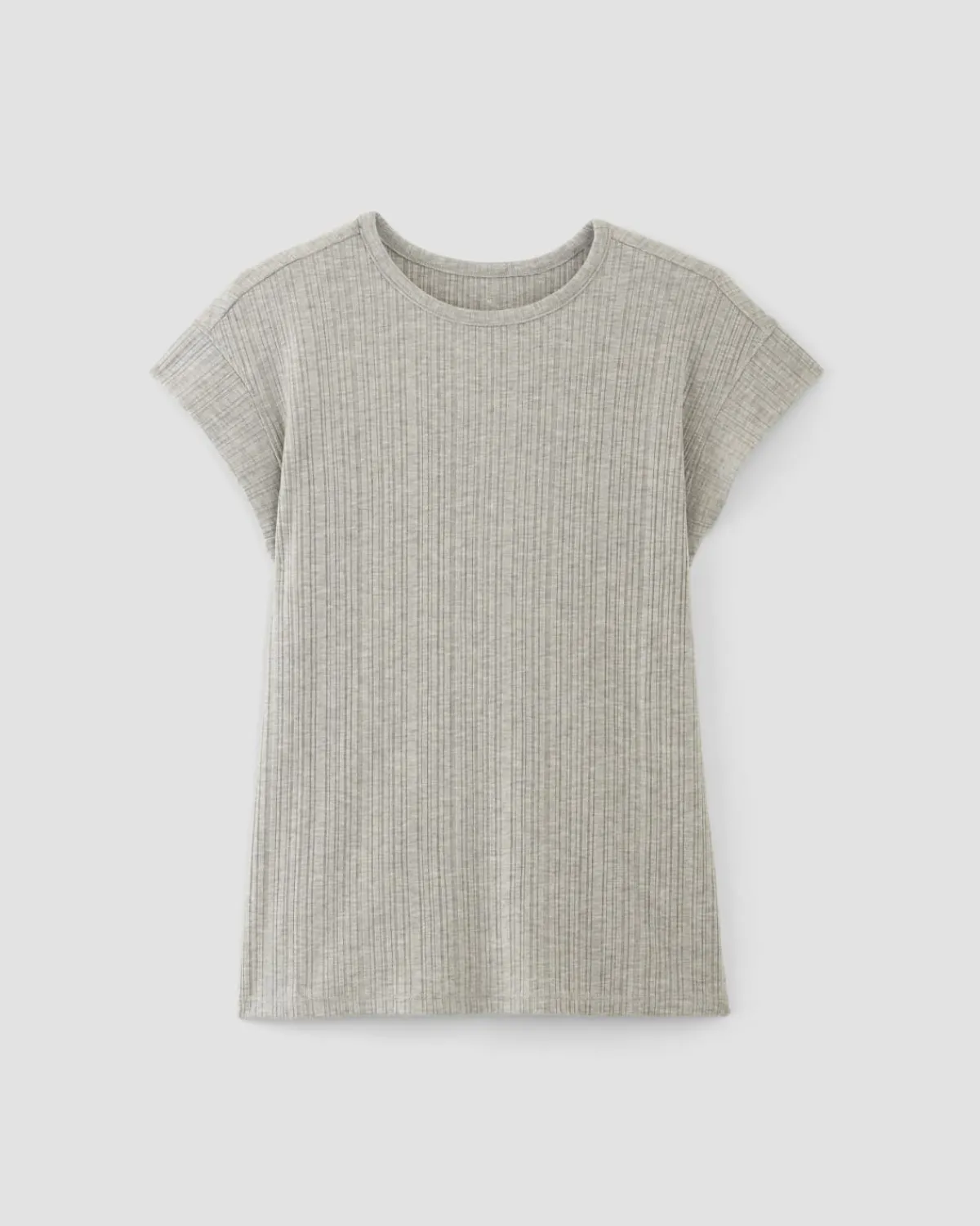 Everlane Tops*The Rib Muscle Tee Heathered Grey