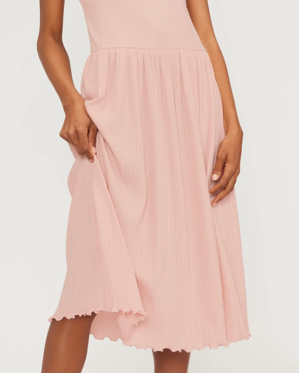Everlane Dresses*The Rib Soft Knit Scoop-Neck Dress