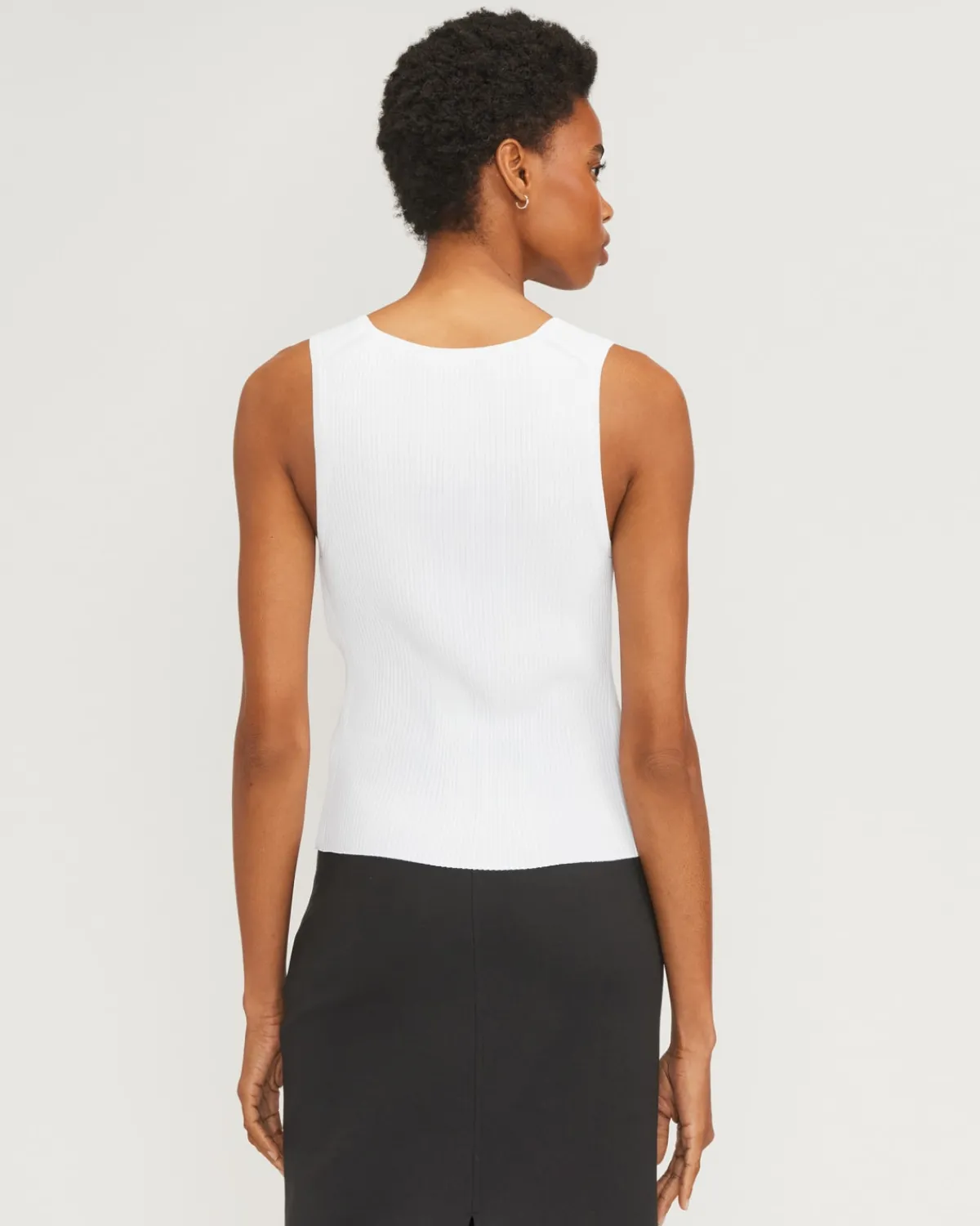 Everlane Sweaters*The Ribbed Cutaway Tank White
