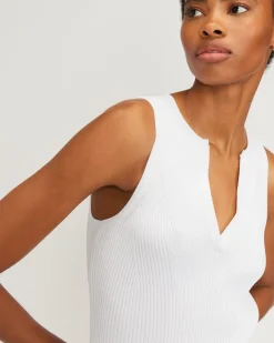 Everlane Sweaters*The Ribbed Cutaway Tank White