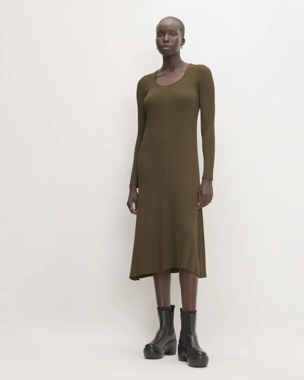 Everlane Dresses*The Ribbed Scoopneck Dress
