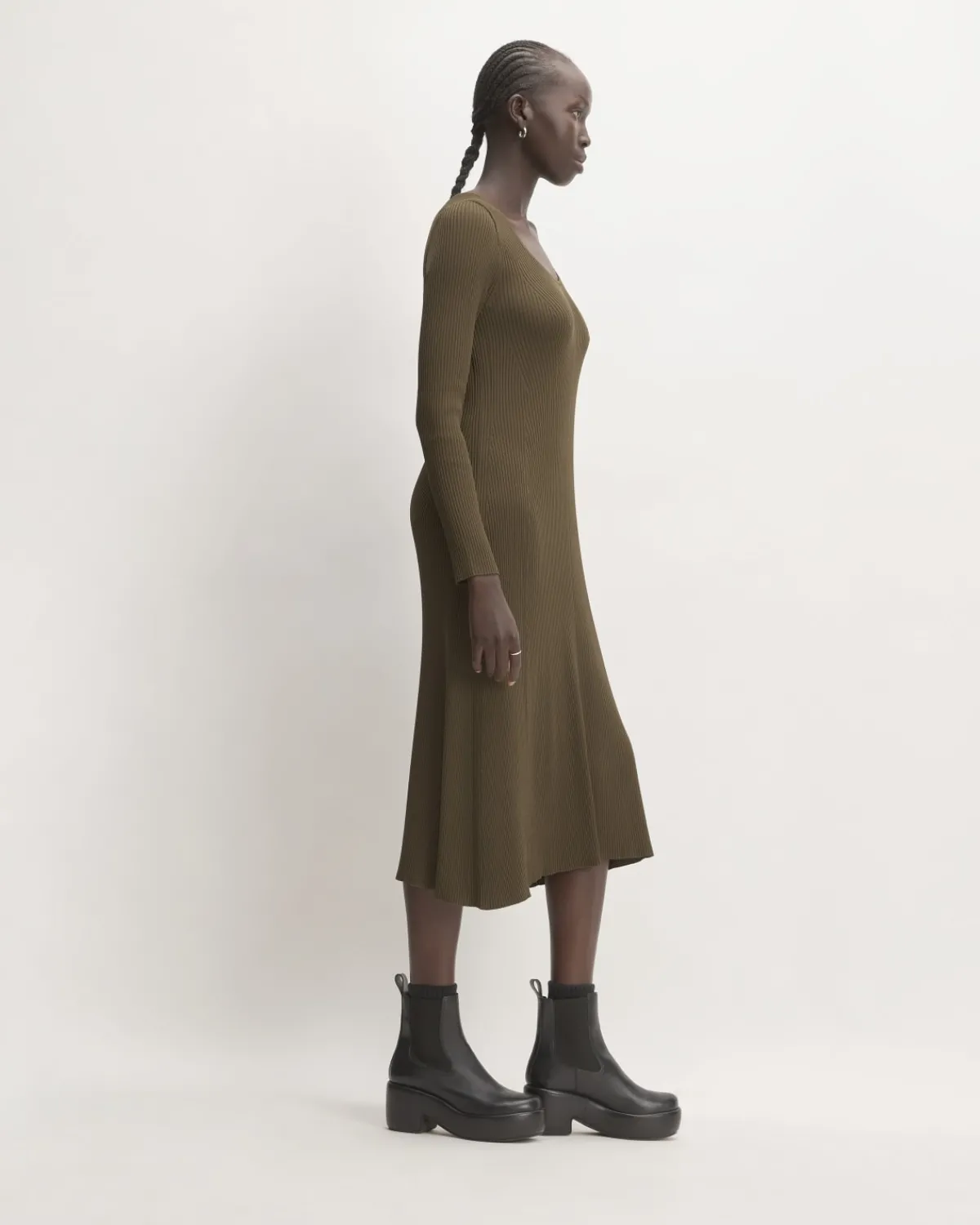Everlane Dresses*The Ribbed Scoopneck Dress