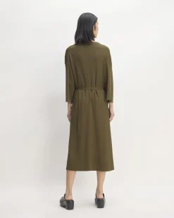 Everlane Dresses*The Ribbed Wrap Midi Dress