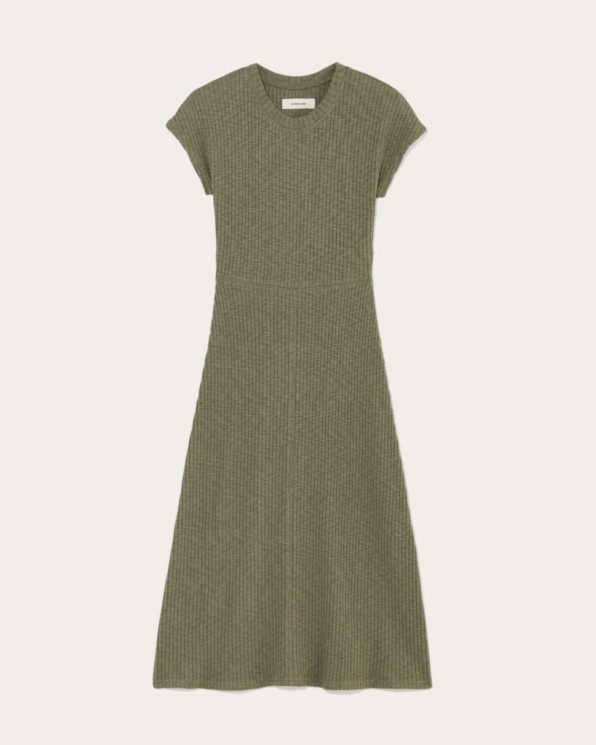 Everlane Dresses*The Rib-Knit Cap-Sleeve Midi Dress