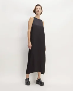 Everlane Dresses*The Satin Racerback Slip Dress Black