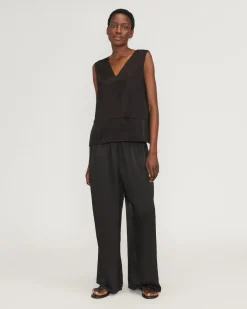 Everlane Tops*The Satin V-Neck Top