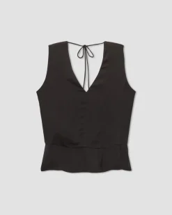 Everlane Tops*The Satin V-Neck Top