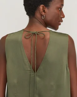 Everlane Tops*The Satin V-Neck Top
