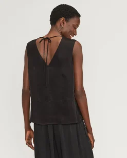 Everlane Tops*The Satin V-Neck Top