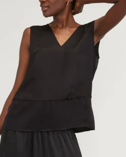 Everlane Tops*The Satin V-Neck Top