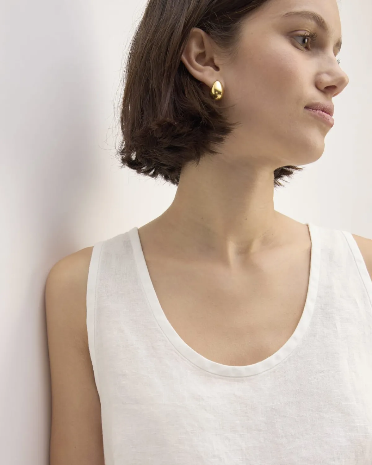 Everlane Tops*The Scoop Tank in Linen