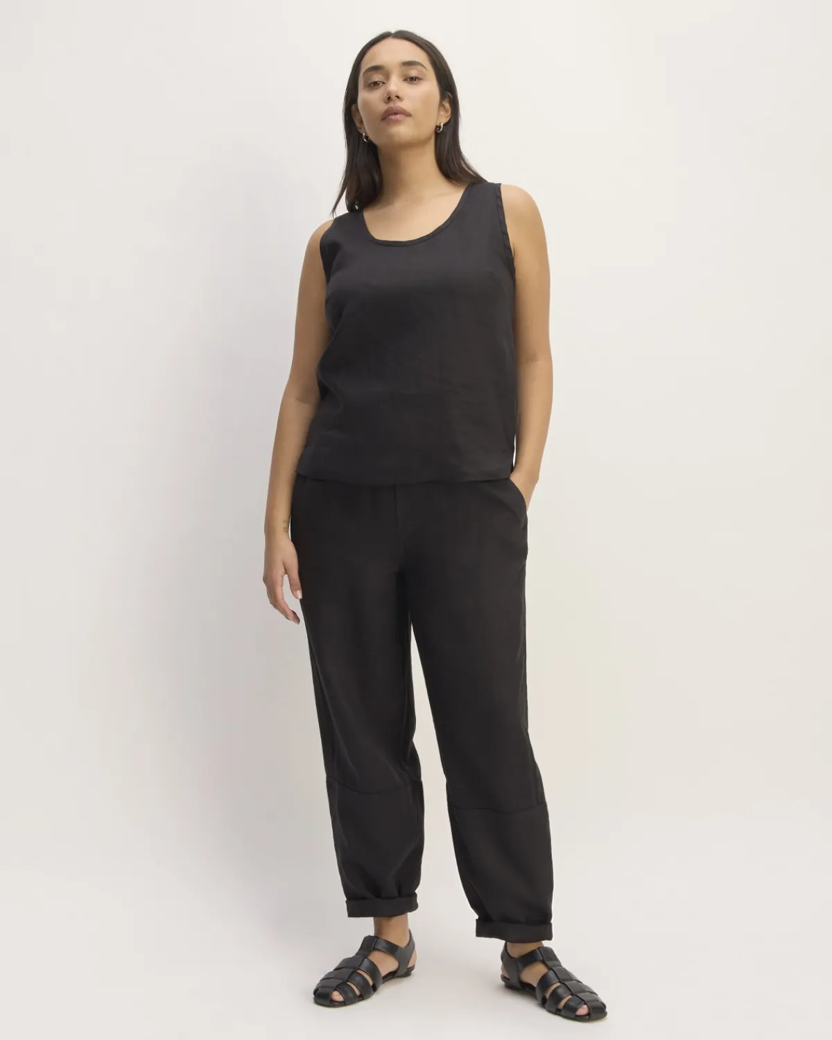 Everlane Tops*The Scoop Tank in Linen