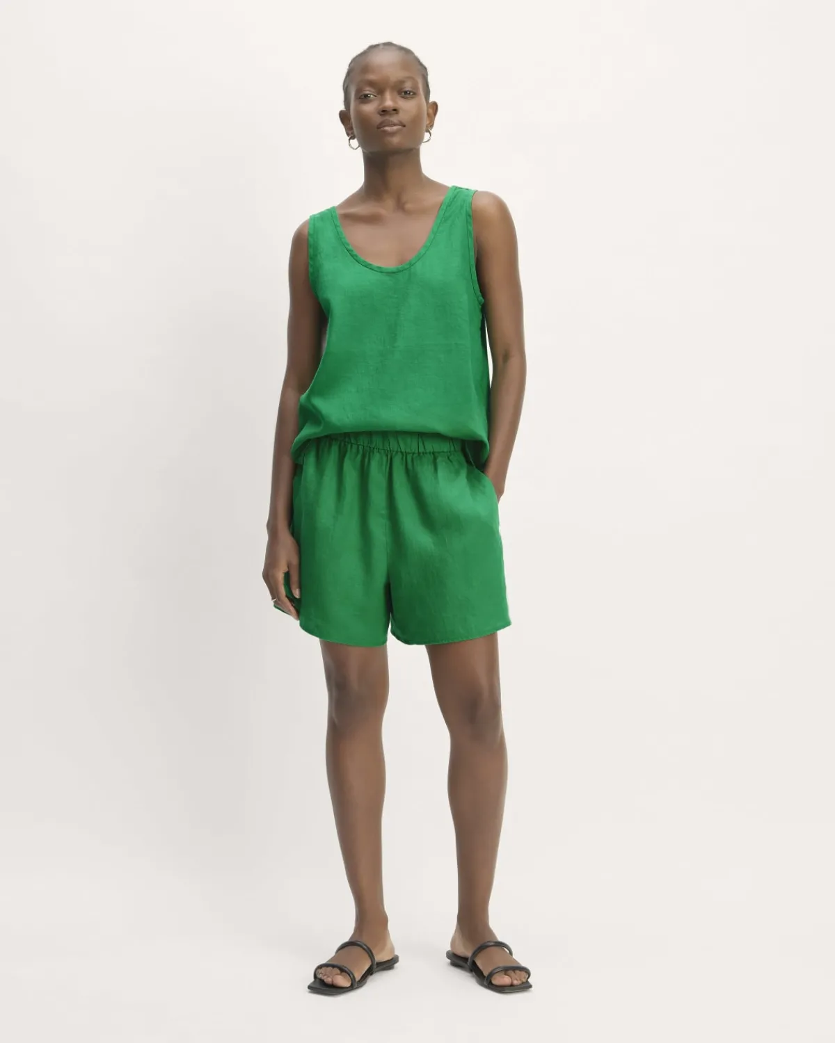 Everlane Tops*The Scoop Tank in Linen