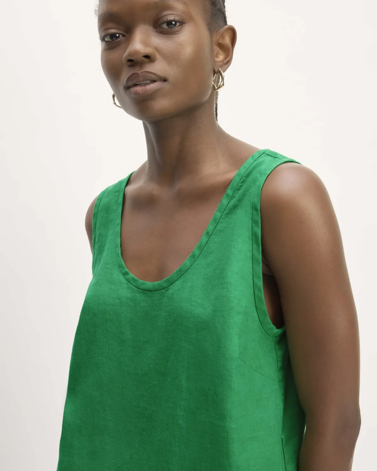 Everlane Tops*The Scoop Tank in Linen