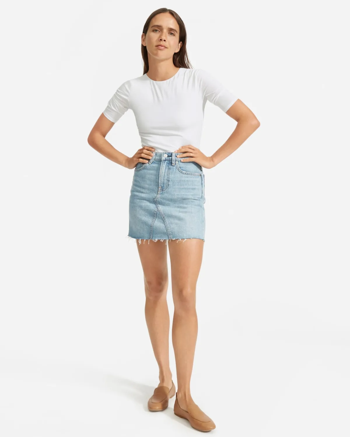 Everlane Bodysuits|Tees*The Short-Sleeve Crew Neck Bodysuit White