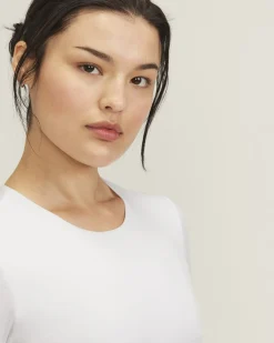 Everlane Bodysuits|Tees*The Short-Sleeve Crew Neck Bodysuit White