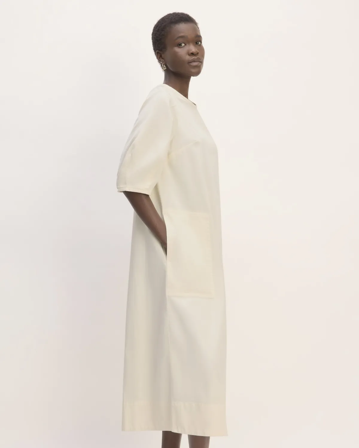 Everlane Dresses*The Short-Sleeve Puff Midi Dress