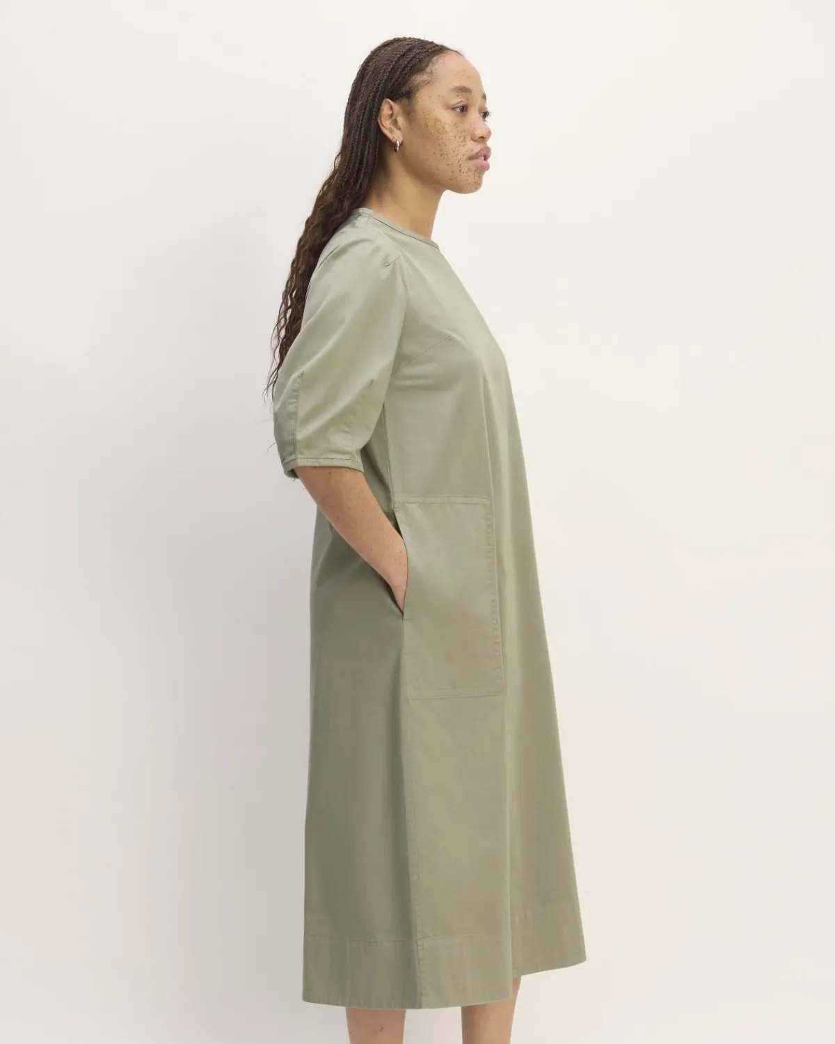 Everlane Dresses*The Short-Sleeve Puff Midi Dress
