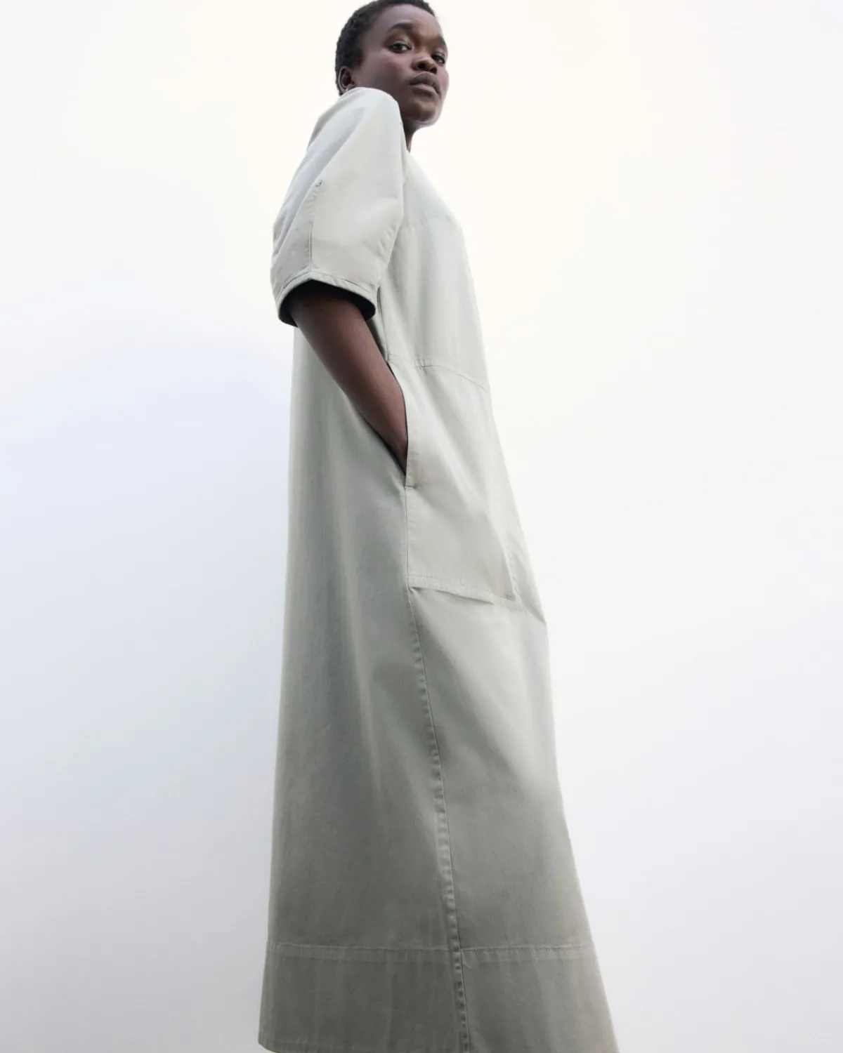 Everlane Dresses*The Short-Sleeve Puff Midi Dress
