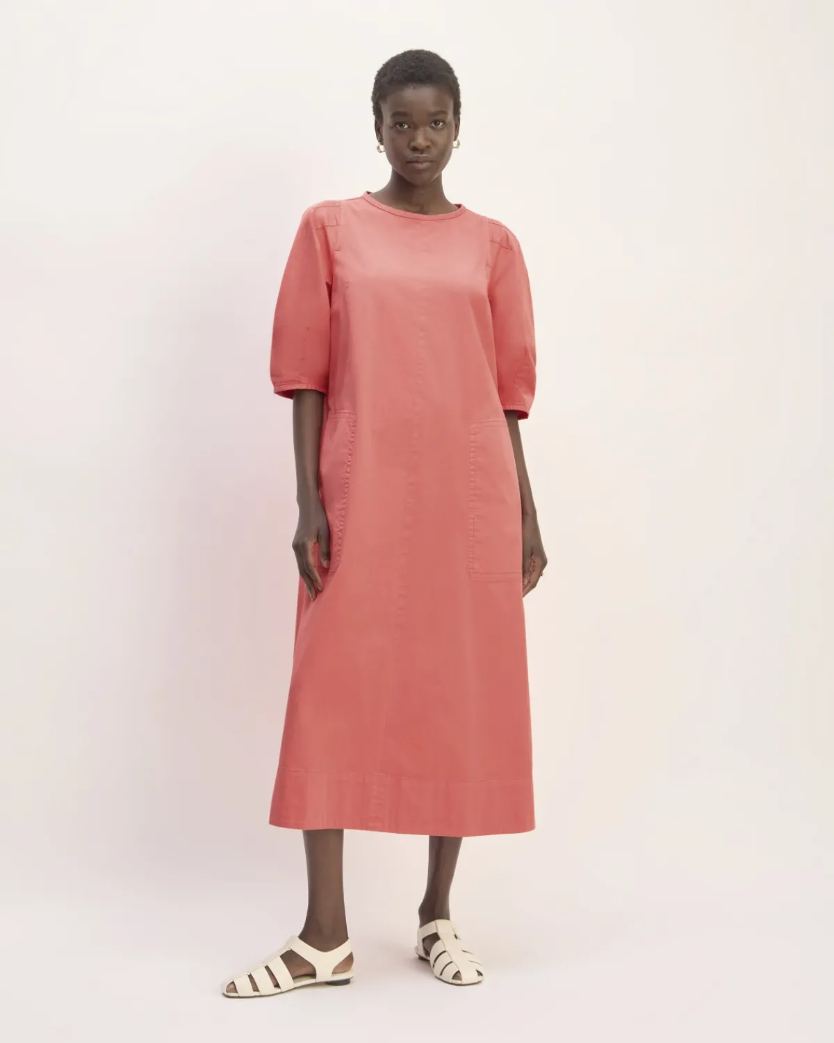 Everlane Dresses*The Short-Sleeve Puff Midi Dress
