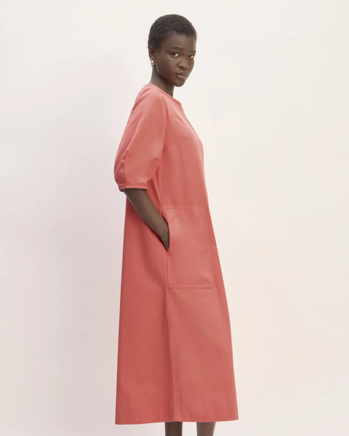 Everlane Dresses*The Short-Sleeve Puff Midi Dress