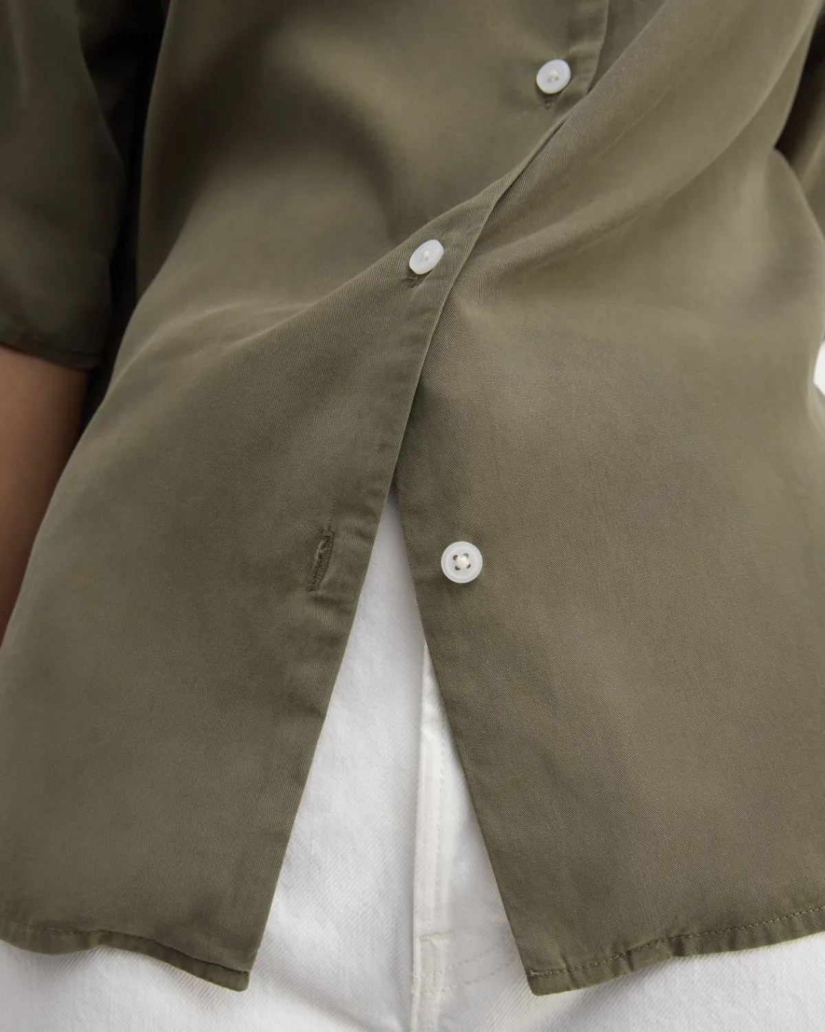 Everlane Tops*The Short-Sleeve Shirt in Butterlite