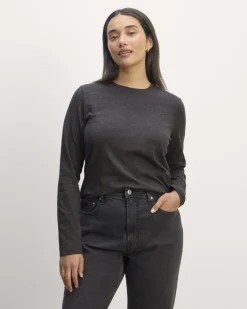 Everlane Tees|Long Sleeve Tees*The Slim Long-Sleeve Crew in Essential Cotton