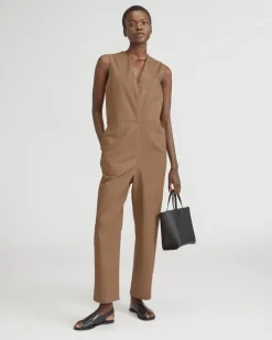 Everlane Dresses*The Structured Cotton Jumpsuit Toasted Coconut