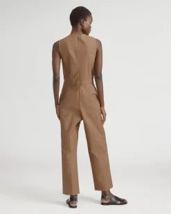Everlane Dresses*The Structured Cotton Jumpsuit Toasted Coconut
