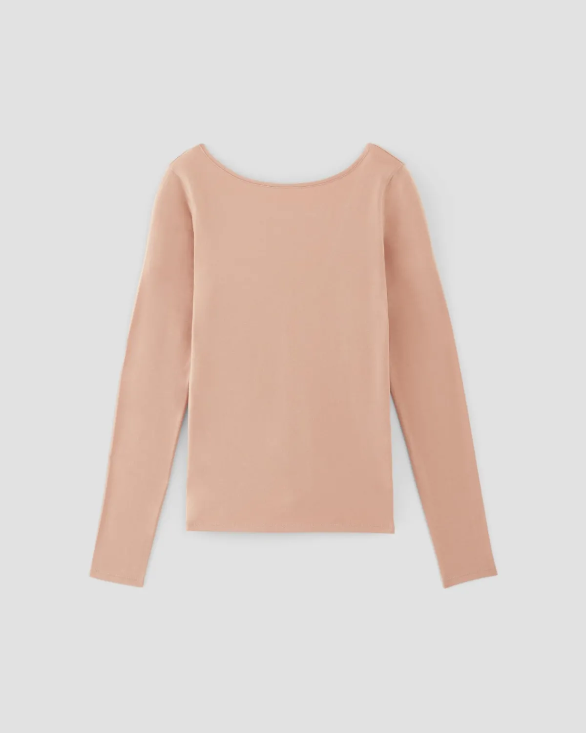 Everlane Tees|Long Sleeve Tees*The Supima® Form Scoop-Back Tee Blush Pink